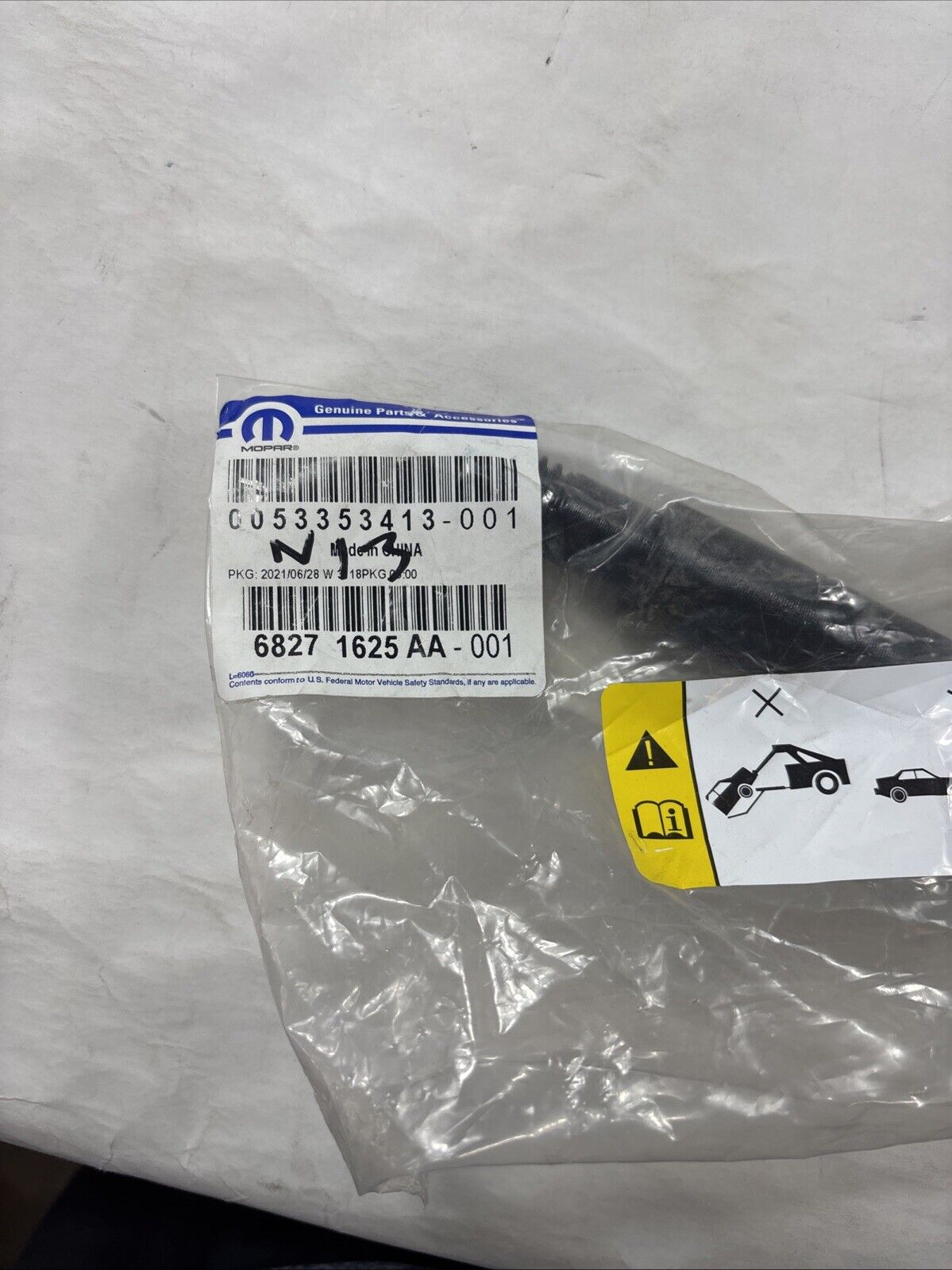 Genuine OEM Mopar Jeep Compass Tow Hook 2017-2023 68271625AA