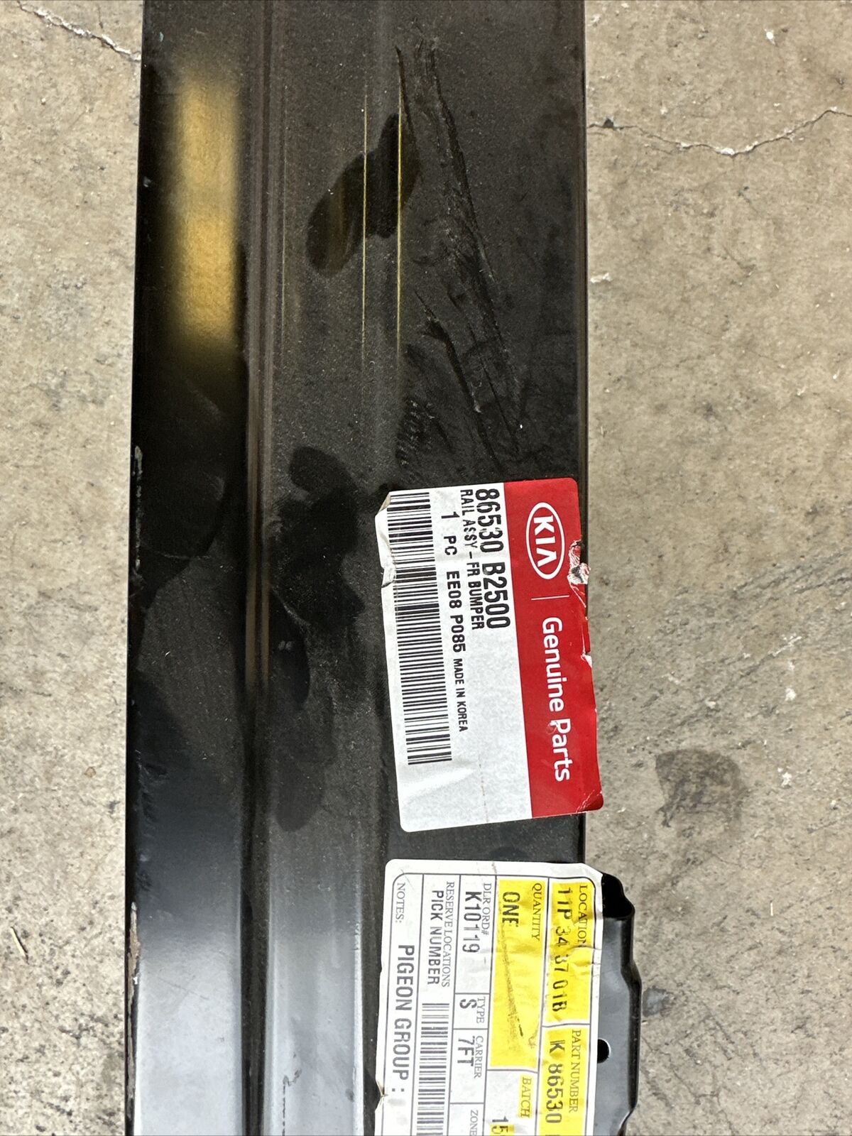 New OEM Kia Soul 2014-2019 Bumper Reinforcement Front 86530B2500