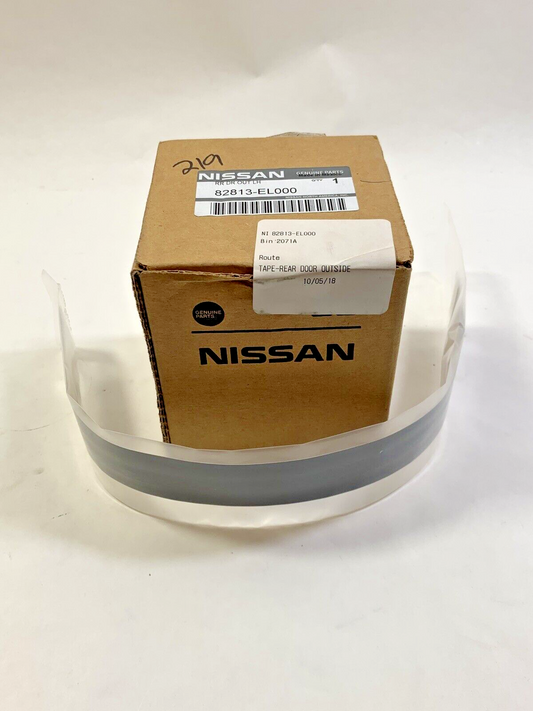 New OEM Nissan Rear Door Black Out Tape Driver Side 2007-2012 82813-EL000