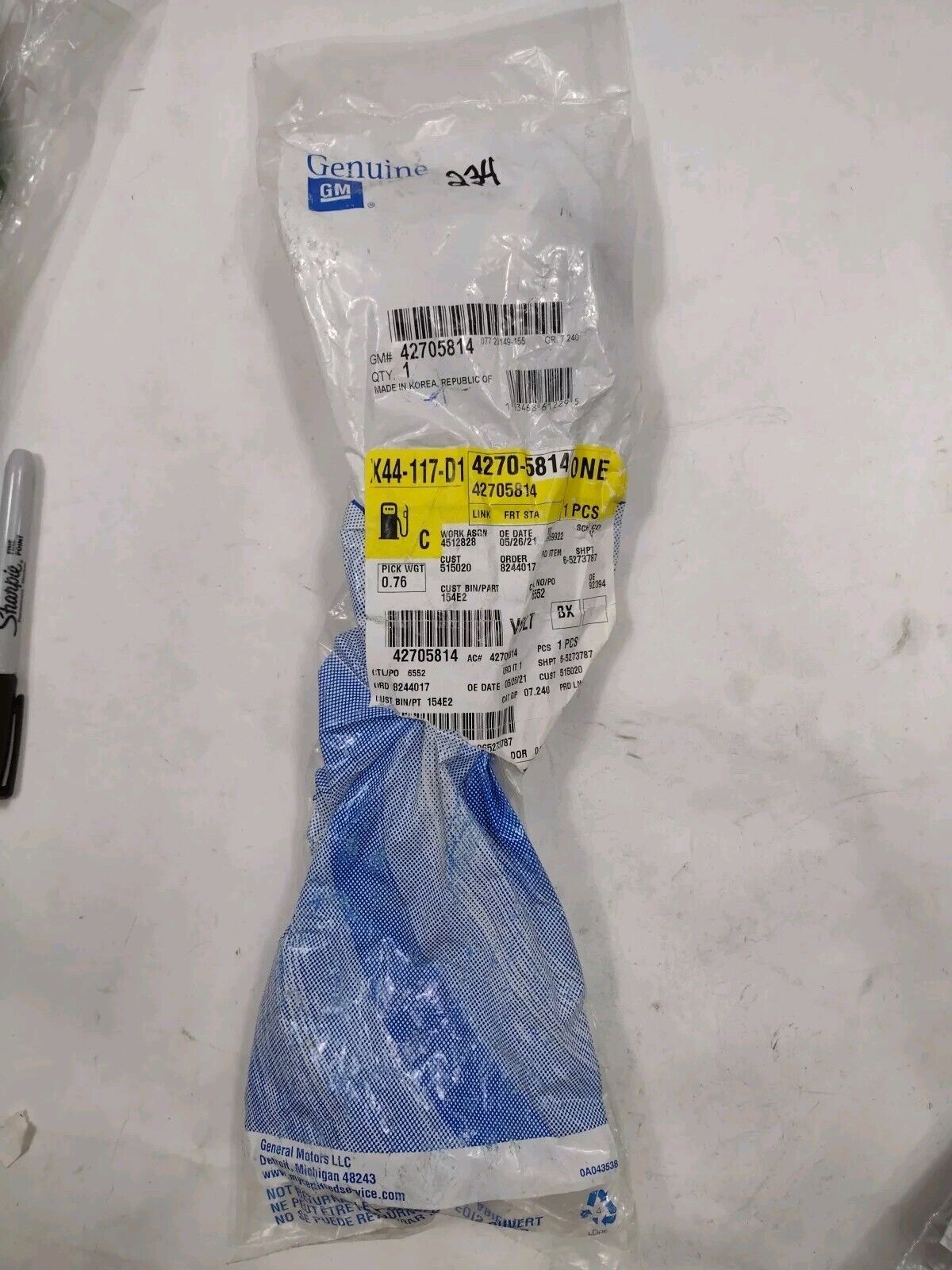 Genuine OEM GM Chevy Cruze Suspension Stabilizer Bar Link 2016-2019 42705814