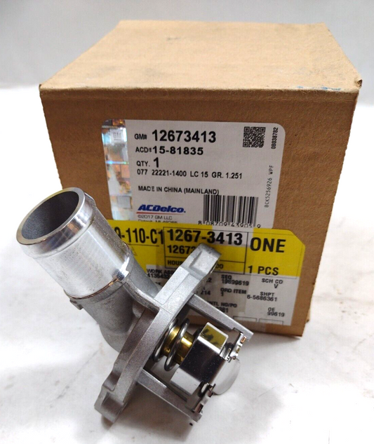 Genuine OEM GM Chevy Malibu Coolant Thermostat/Housing Assembly 2016-24 12673413