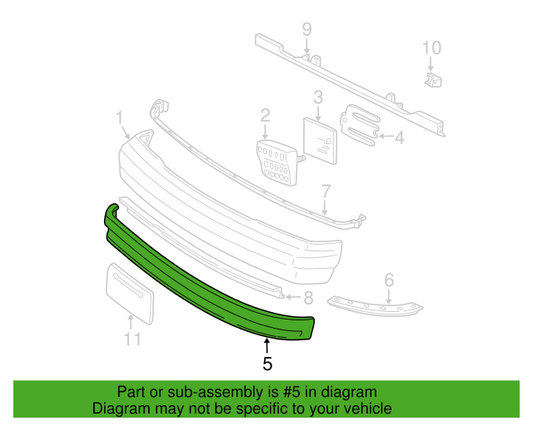 Genuine OEM Ford Valance Panel 2003 YC2Z17626AAA