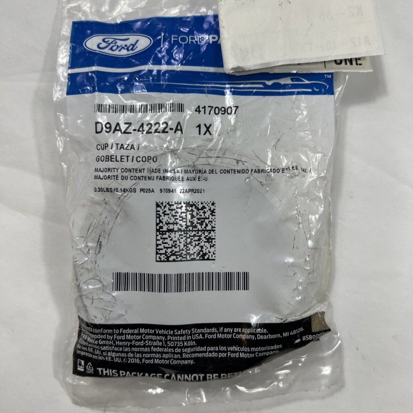 New OEM Ford D9AZ-4222-A Bearing Cup