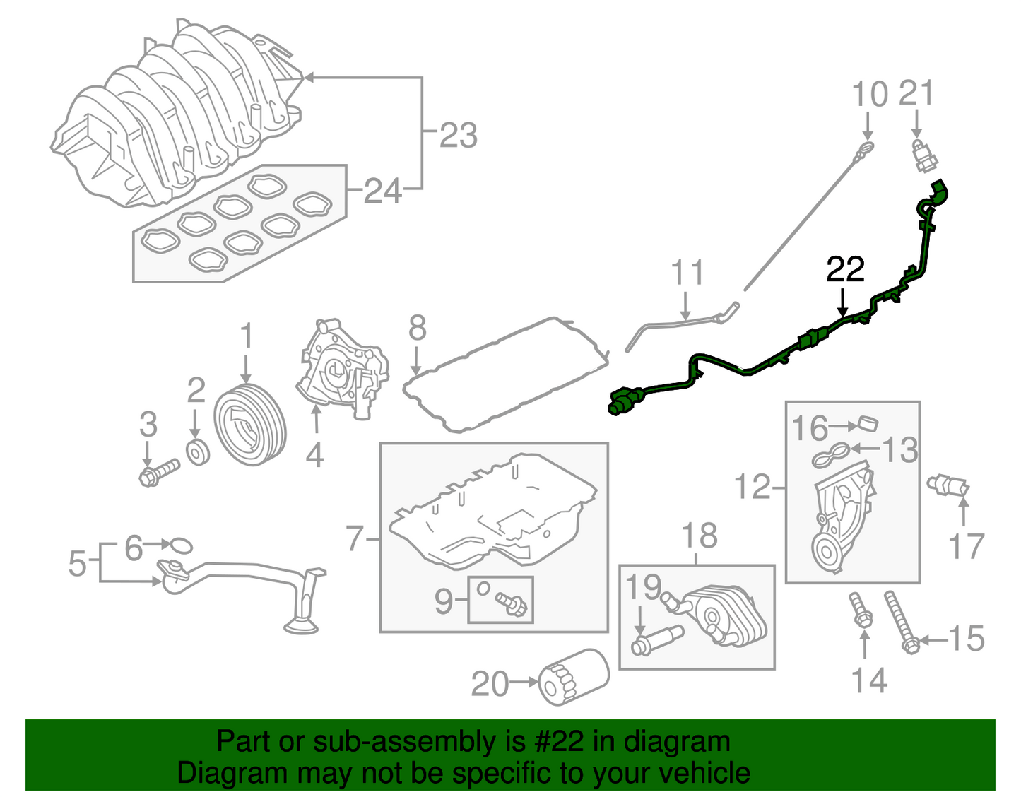 New OEM Genuine Ford F-150 2017 Wire Assembly FL3Z6B018K