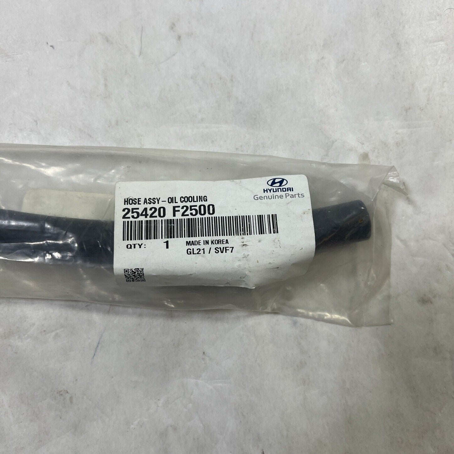 Genuine OEM Kia Forte, Elantra Right Side Oil Cooler Tube Kia 2017-18 25420F2500