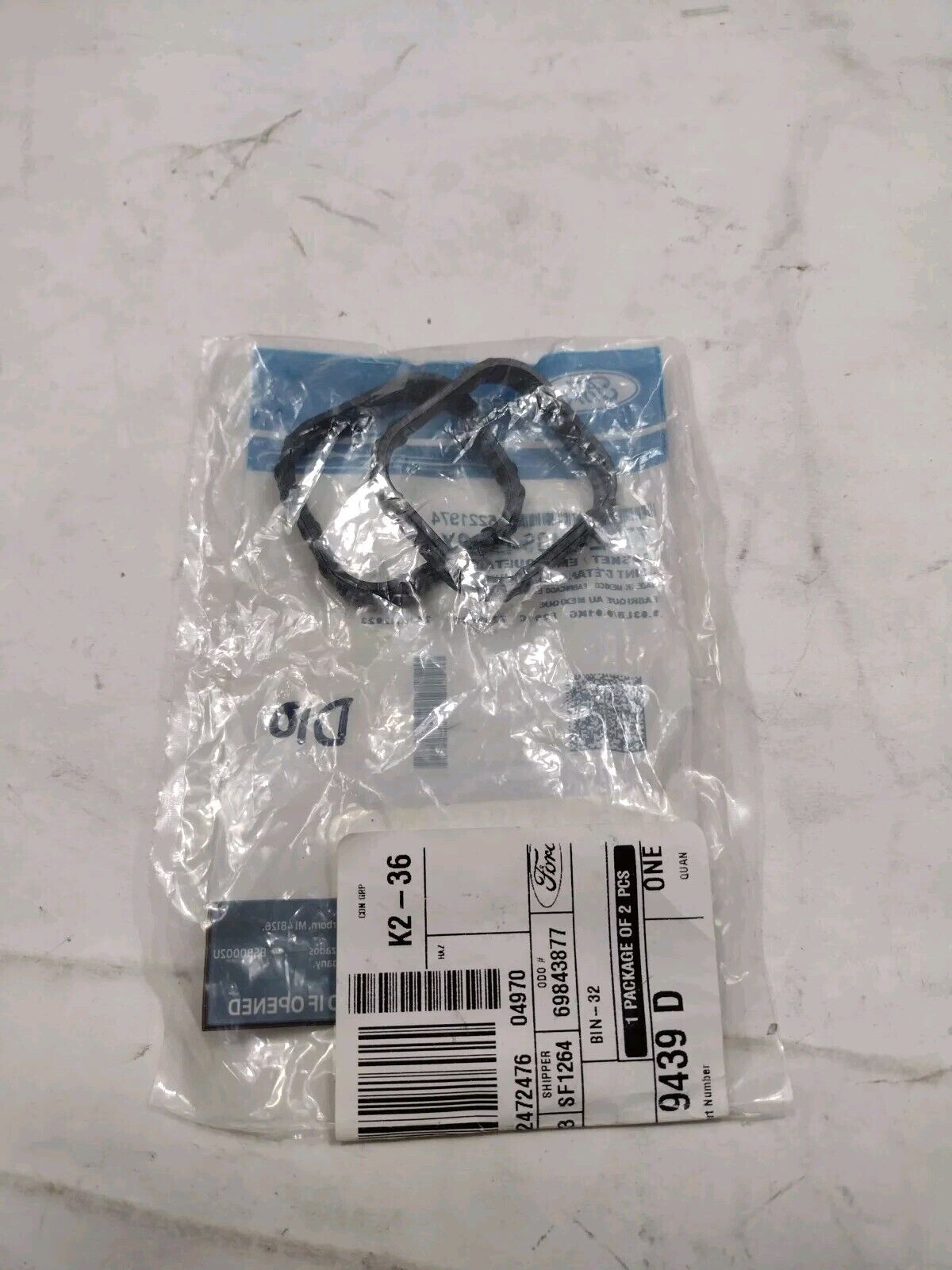 NEW FORD OEM UPPER INTAKE GASKET 7T4Z-9439-D PKG OF 2