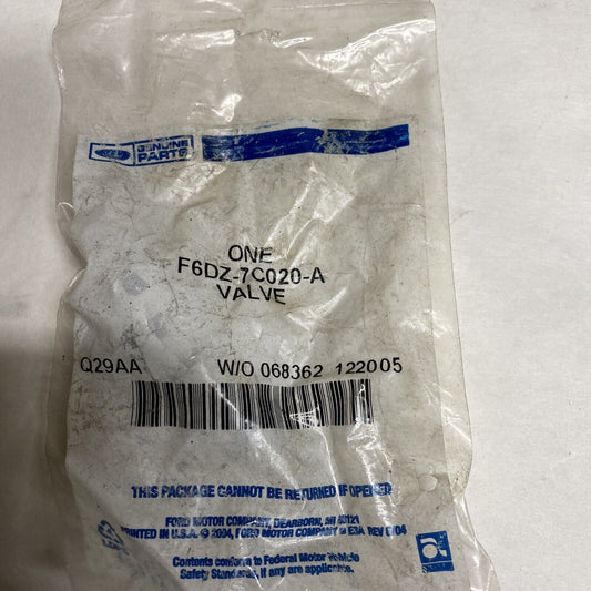 New OEM Ford Valve Assembly F6DZ7C020A