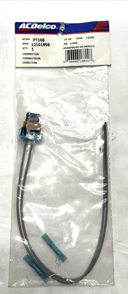 NEW ACDelco PT168 Headlight Wiring Connector Pigtail  Chevy GMC Cadillac 1991-13