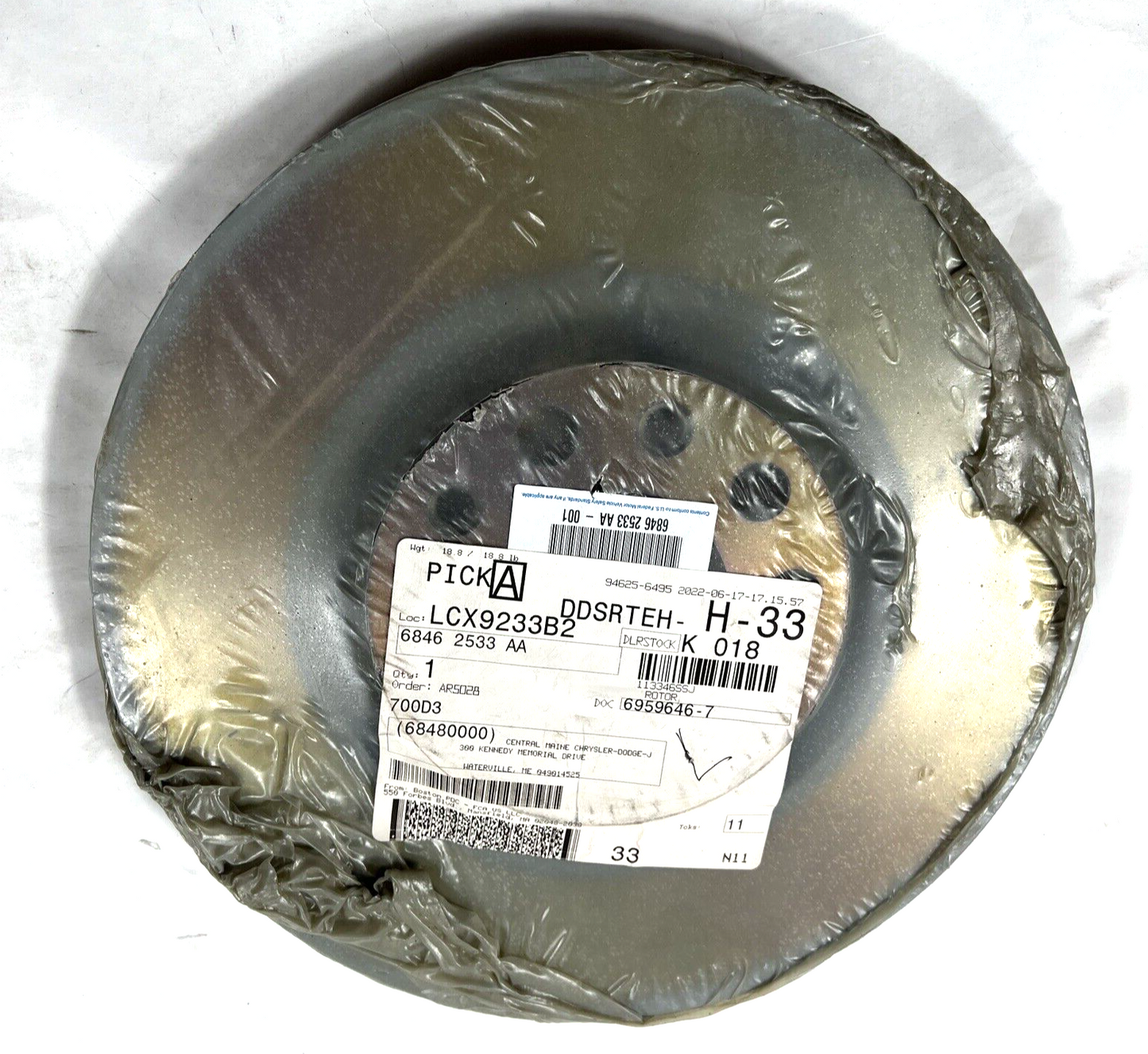 Genuine OEM Mopar Front Suspension Brake Components-Rotor 2015-2023 68462533AA