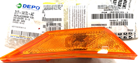 New OEM Genuine Depo Driver Side Replacement Side Marker Light 3171417LAC