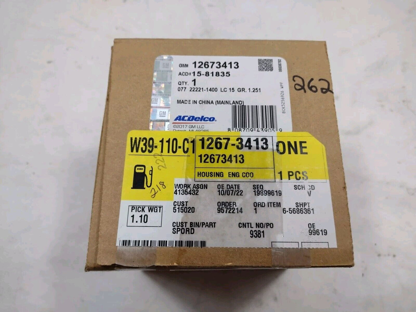 Genuine OEM GM Chevy Malibu Coolant Thermostat/Housing Assembly 2016-24 12673413