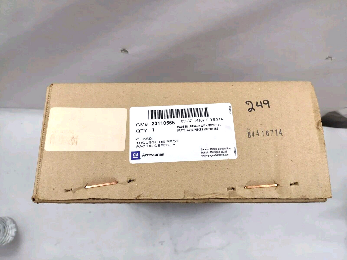 Genuine OEM GM Chevrolet Impala Rear Mud Guard 2014-2020 23110566