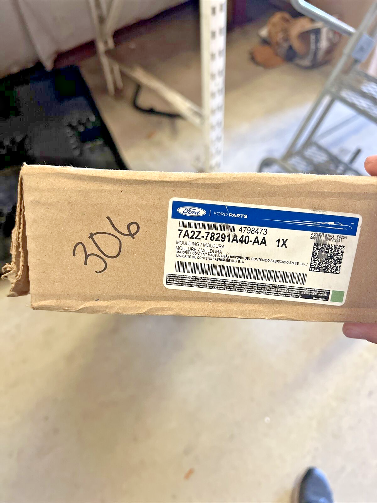 New OEM Genuine Ford Navigator Right Rear Body D Pillar Molding JL7Z78291A09AA