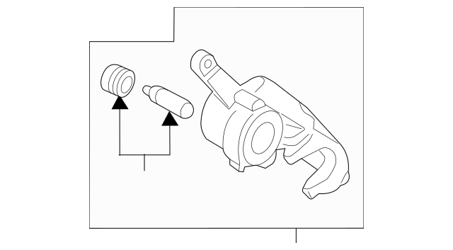 NEW OEM Ford Rear Left Disc Brake Caliper-Unloaded Caliper Motorcraft BRCF373