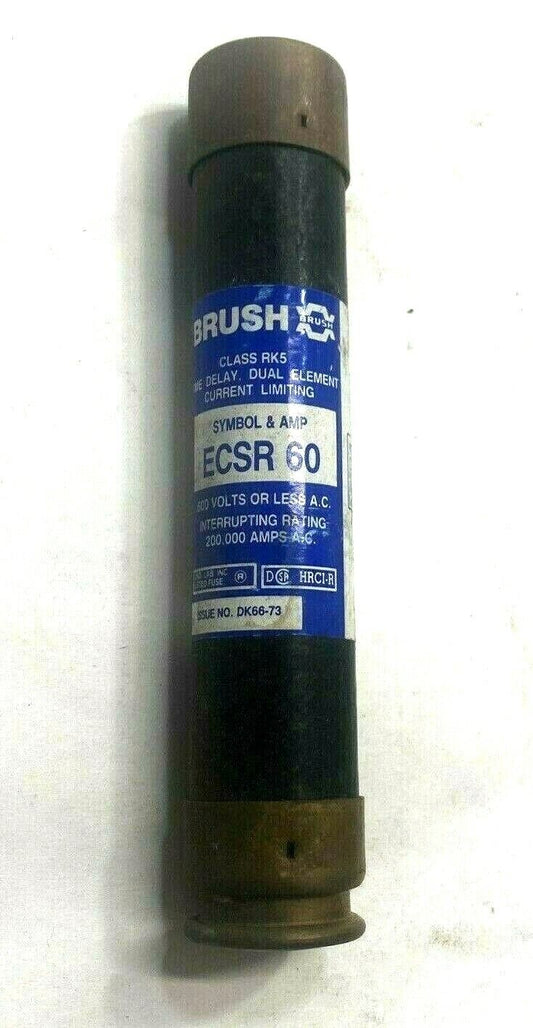 New Brush Dual-Element Time-Delay Class RK5 Fuse ECSR-60