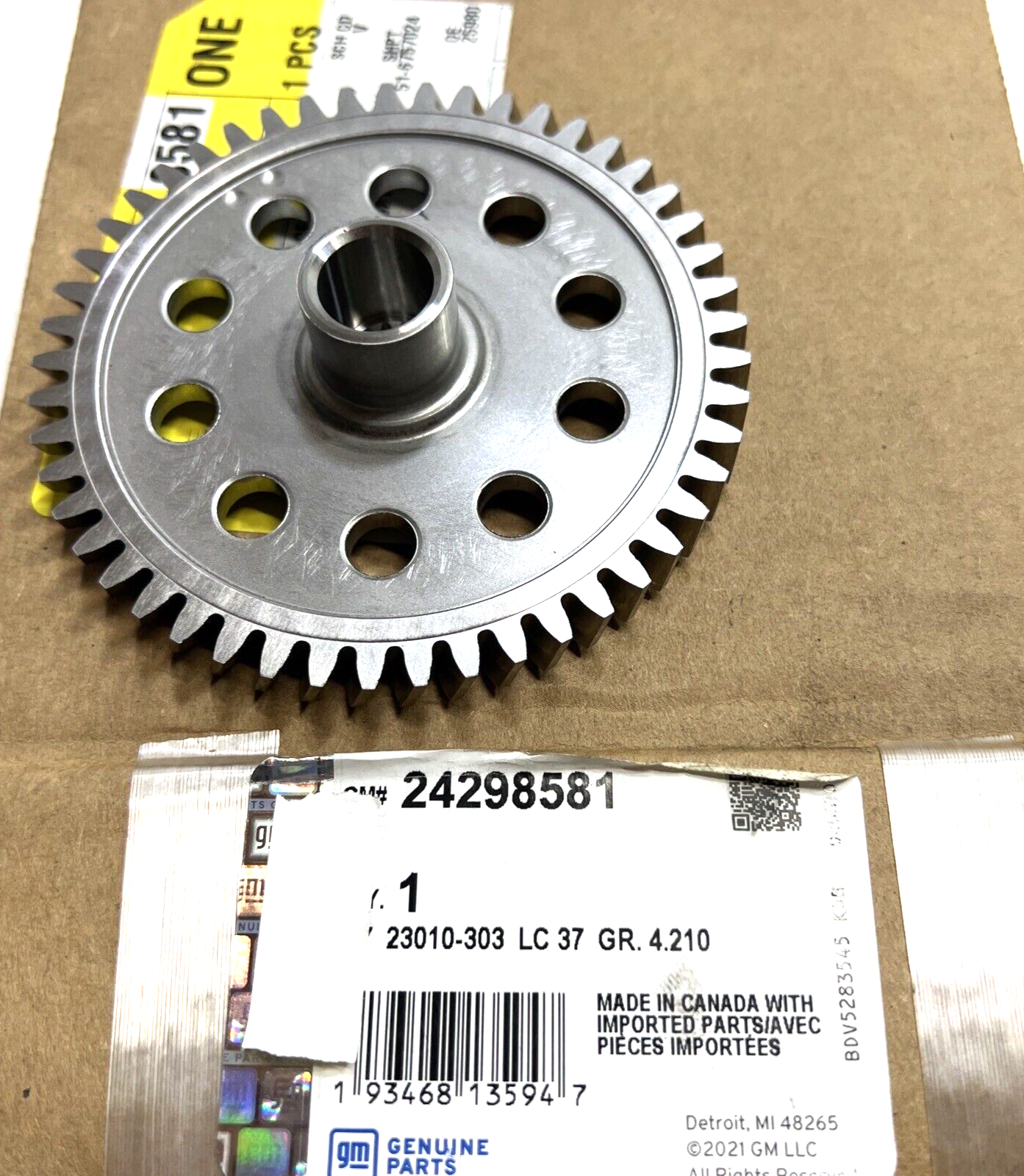 Genuine OEM GM Automatic Transmission Fluid Pump Driven Gear 24298581