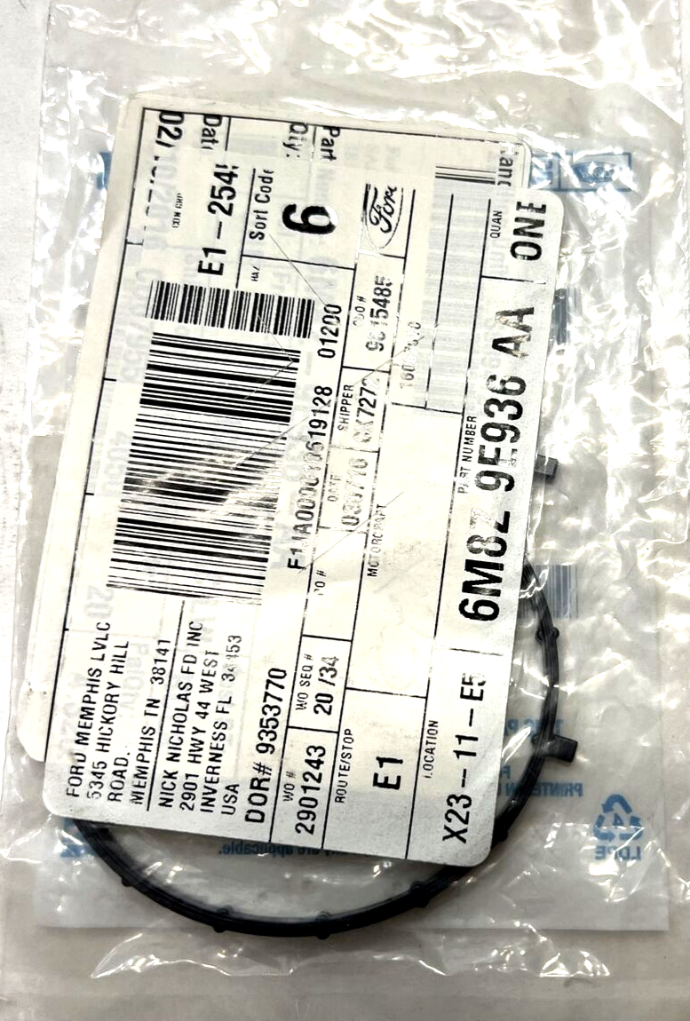 New OEM Genuine Ford Mercury 2006-2009 Body Housing Gasket 6M8Z-9E936-AA