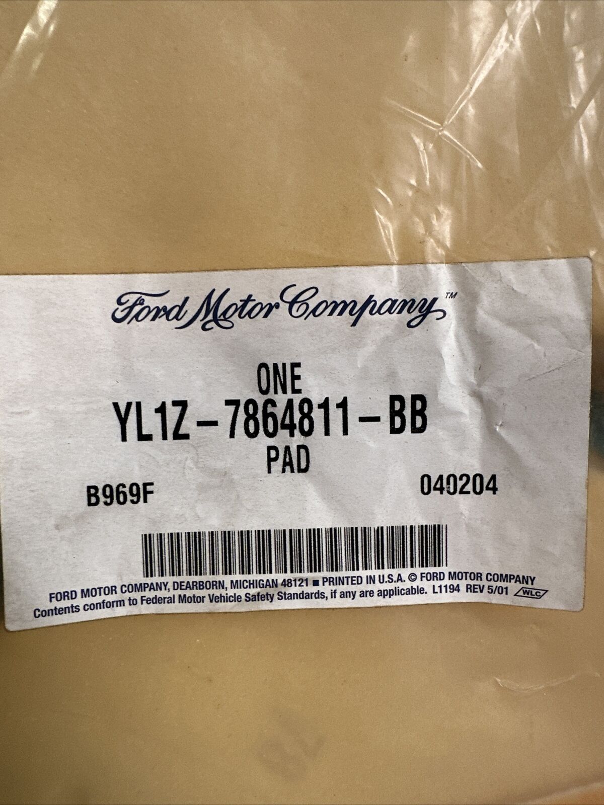 New OEM Ford Expedition 641-208 Seat Heater Pad Seat Back 98-02 YL1Z7864811BB