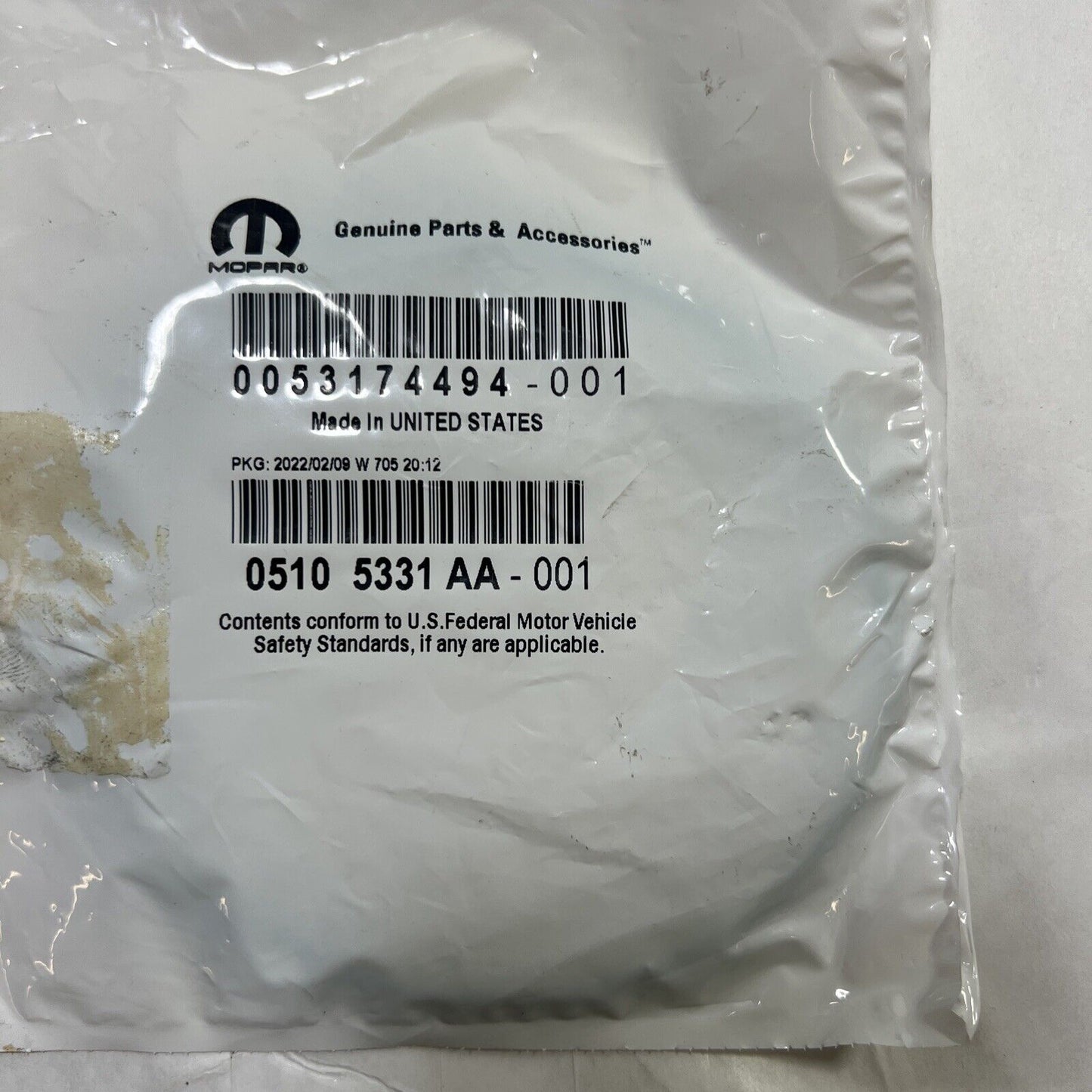 Genuine OEM Mopar Cherokee	Fuel Tank Sending Unit Gasket 2007-2022 5105331AA