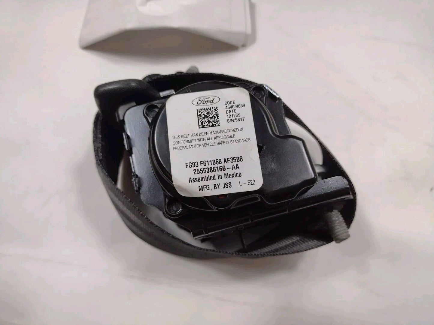 NEW OEM Ford Fusion MKZ Rear Right Outer Lap & Shoulder Seat Belt FG9Z54611B68AM