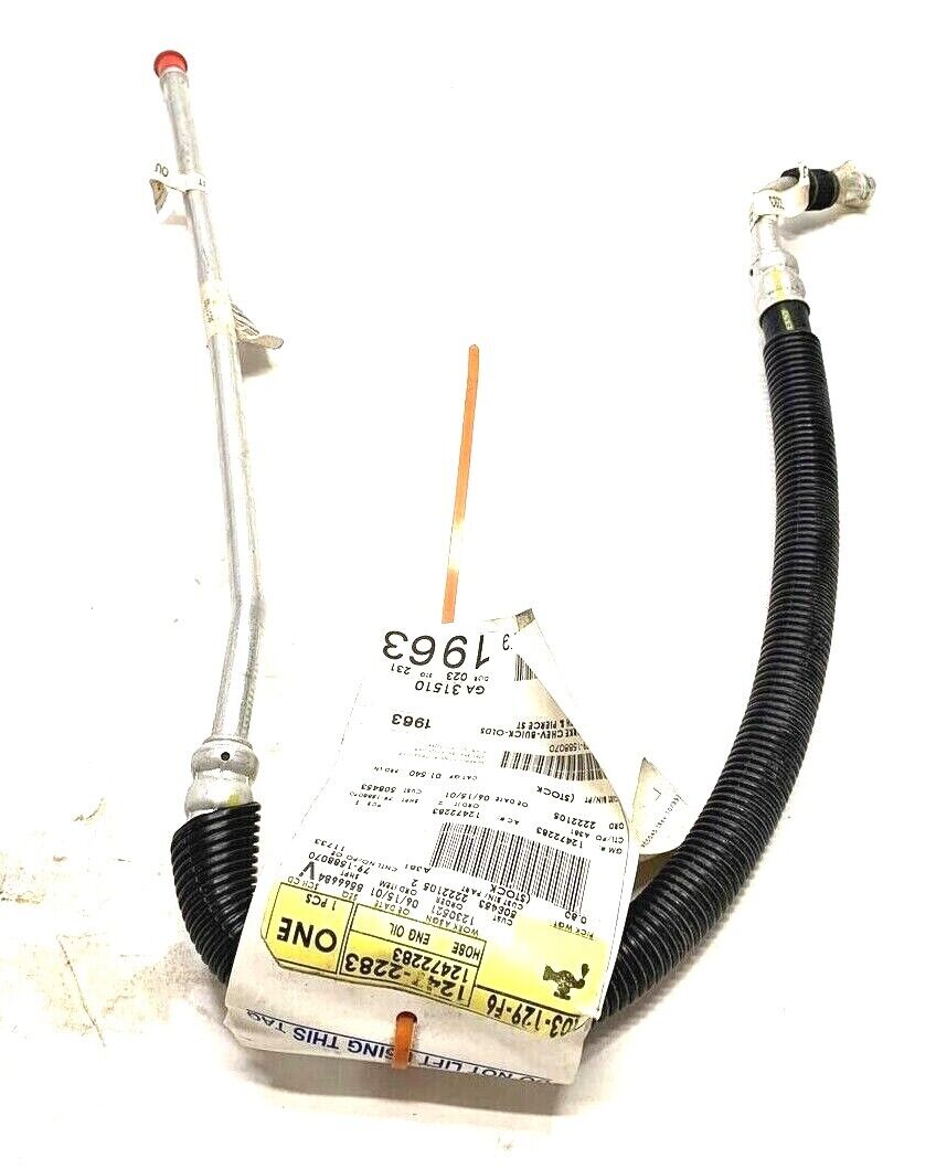 New OEM Genuine GM Upper Engine Oil Cooler Inlet Hose Assembly 12472278