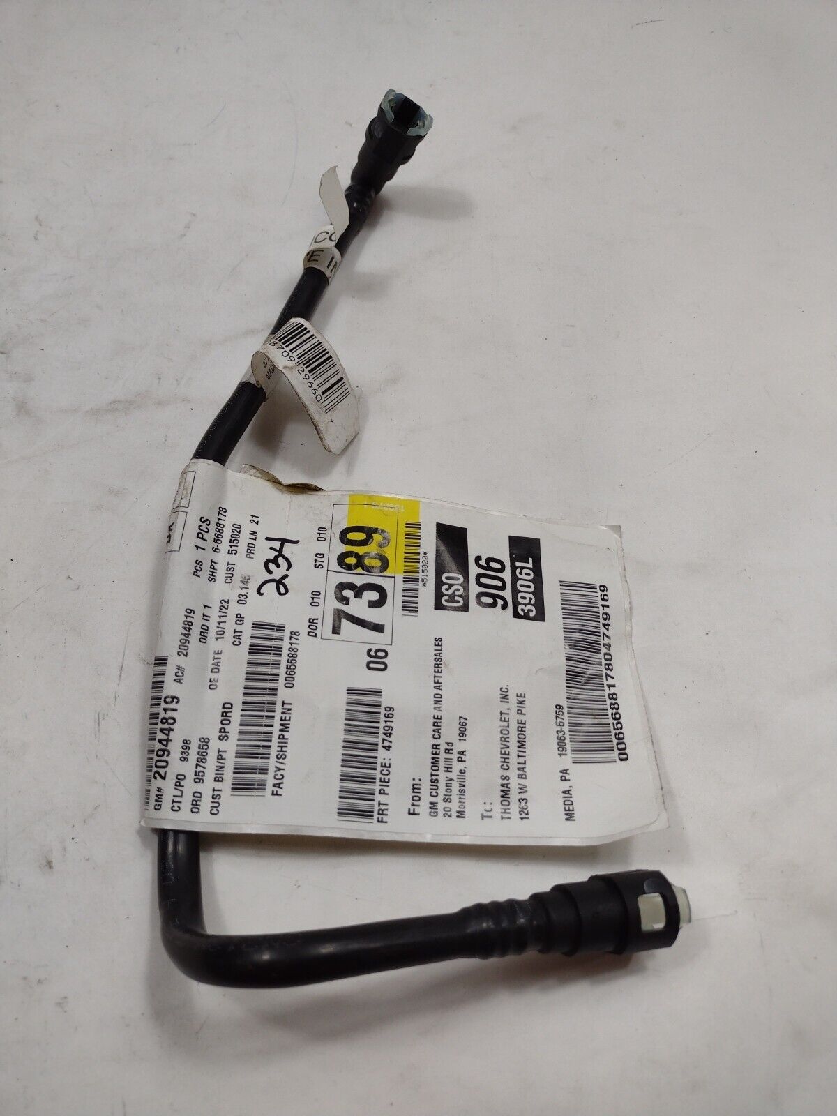 GM Genuine Parts 20944819 Vapor Canister Purge Valve Pipe