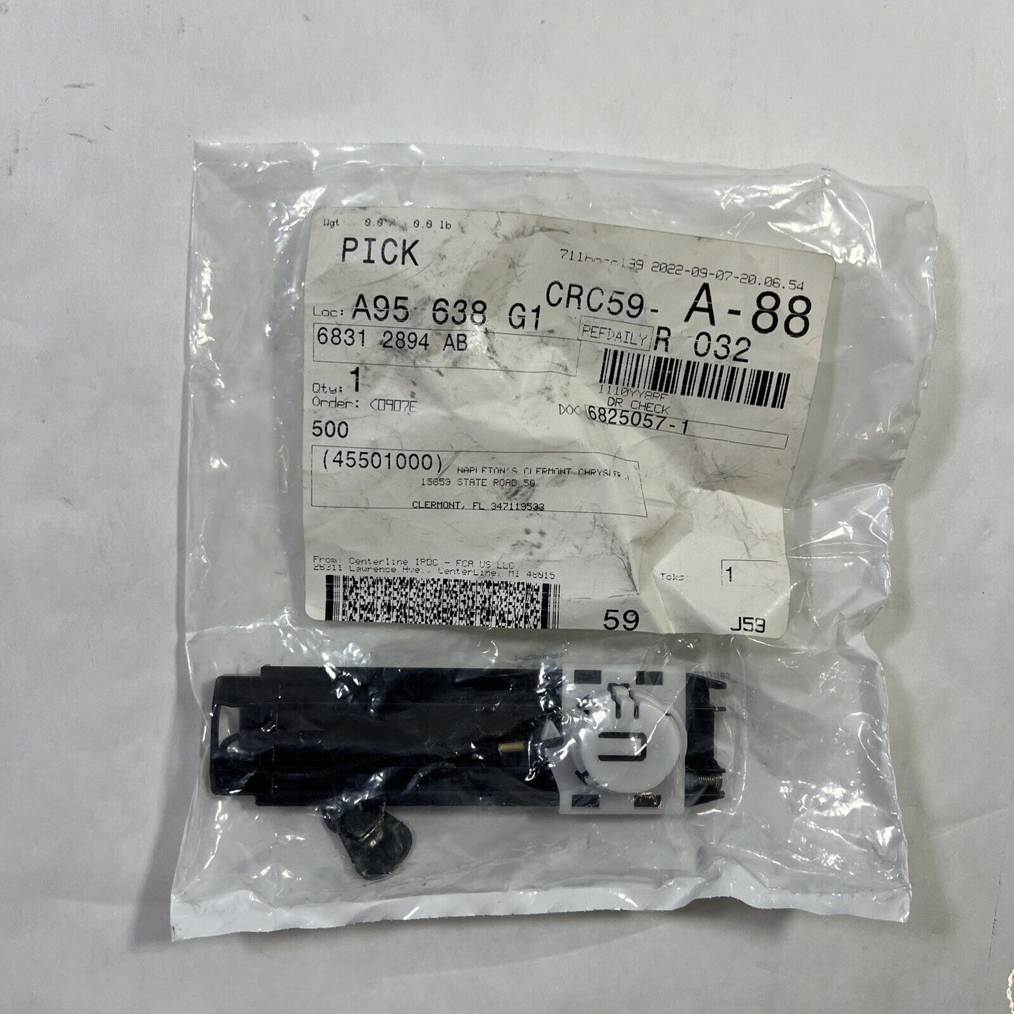 Genuine OEM Mopar Pacifica Glove Box 2017-2019 68312894AB