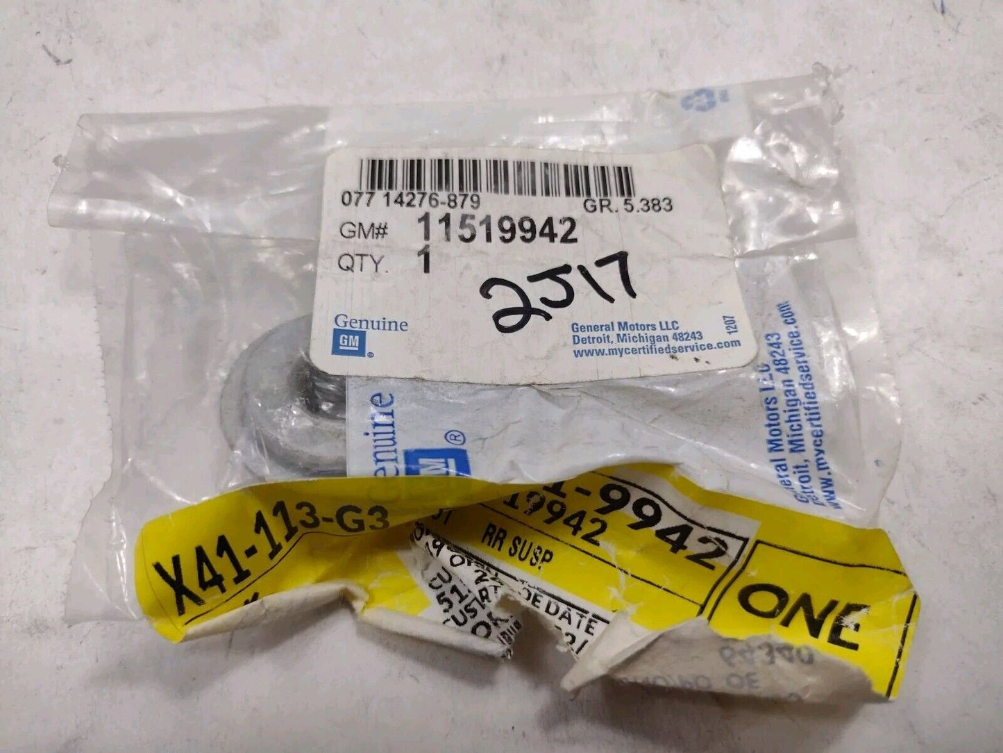 Genuine OEM GM Chevy Equinox Suspension Control Arm Nut 2002-2017 11519942