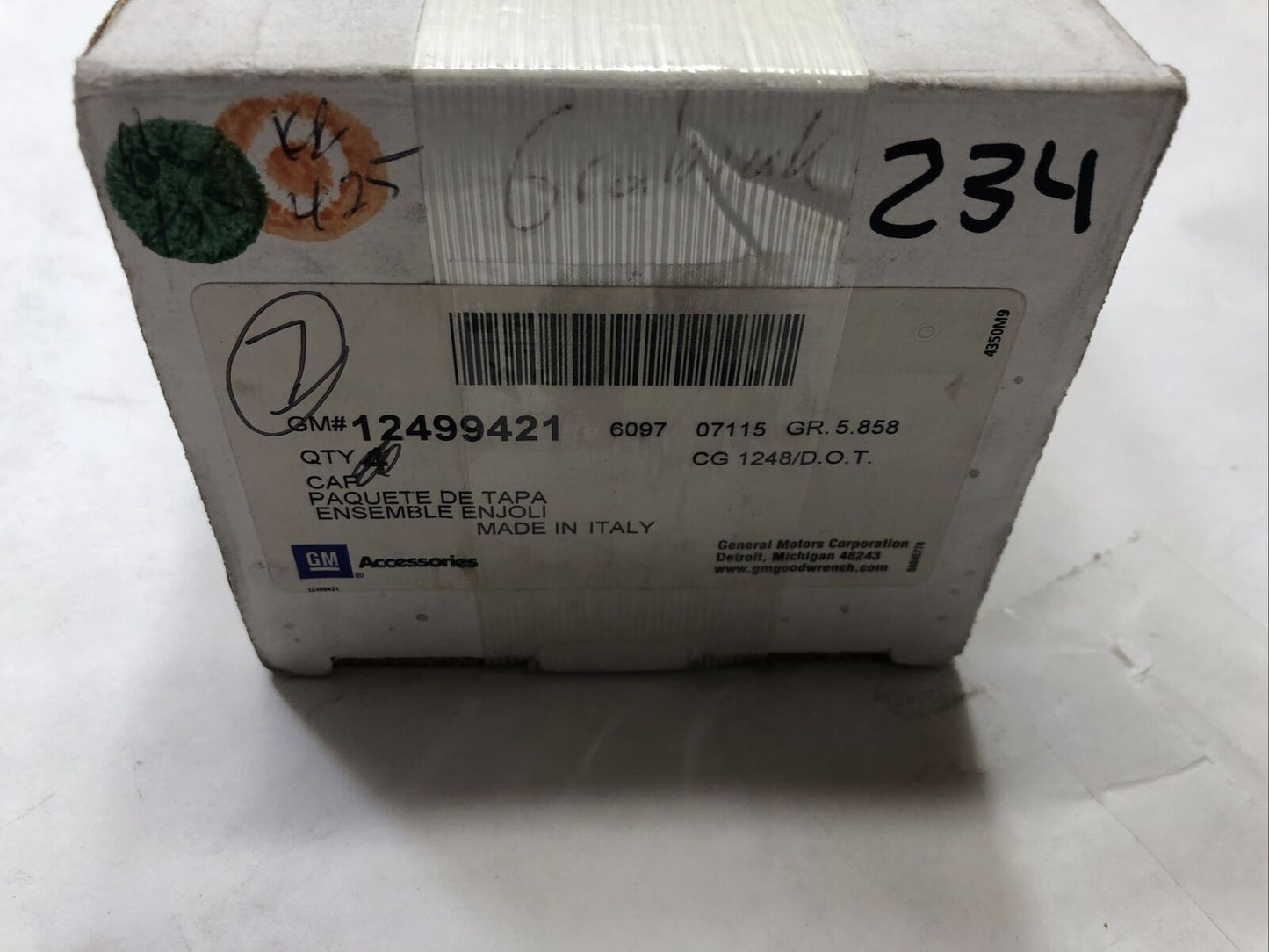 New OEM Genuine GM Chevrolet 2007-2014 Polished Wheel Center Cap 12499421