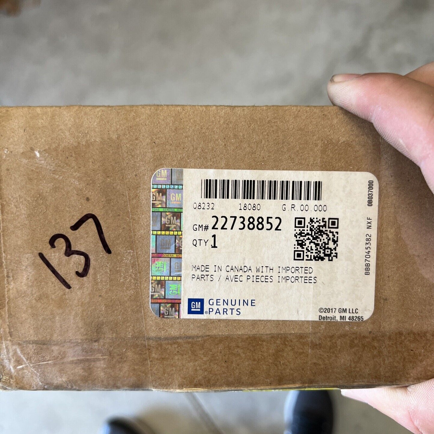 New OEM Genuine GM Impala Front Passenger Side Lower Bumper Insert 22738852