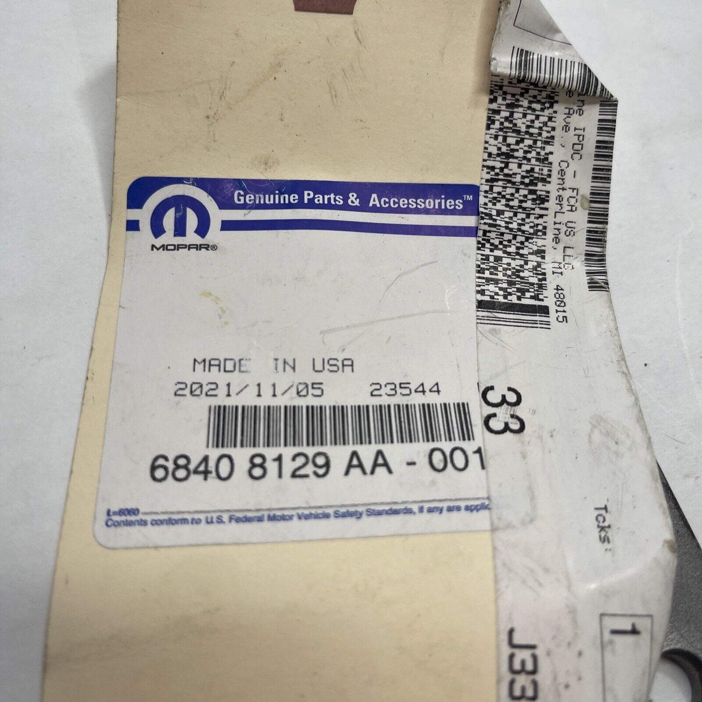 New OEM Genuine Mopar Wagoneer 2019-2023 Upper Brace Manifold Exhaust 68408129AA