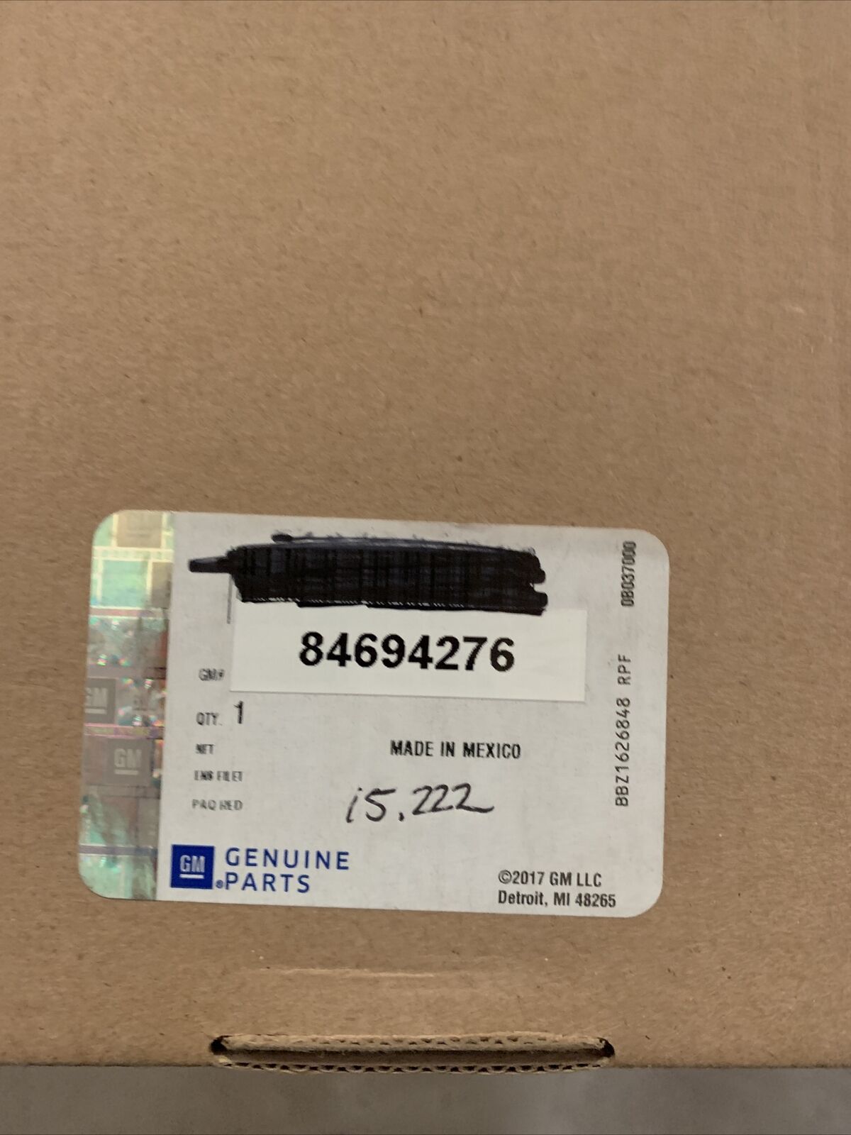 New OEM GM Buick Enclave 2018-21 Horizontal Cargo Net Black 84694276