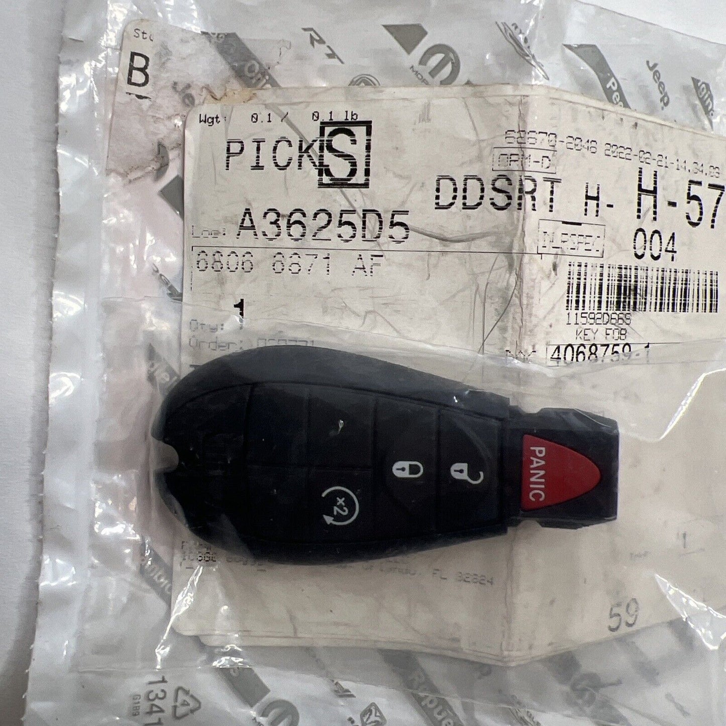 Genuine OEM Mopar Town & Country Integrated Key FOB Trans Kit 08-10 68066871AF
