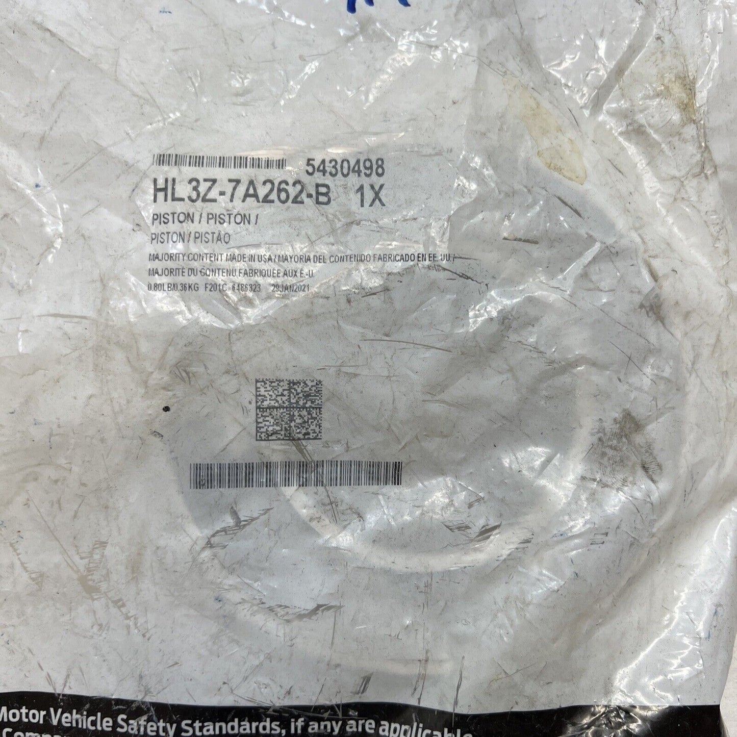 New OEM Genuine Ford Piston HL3Z7A262B